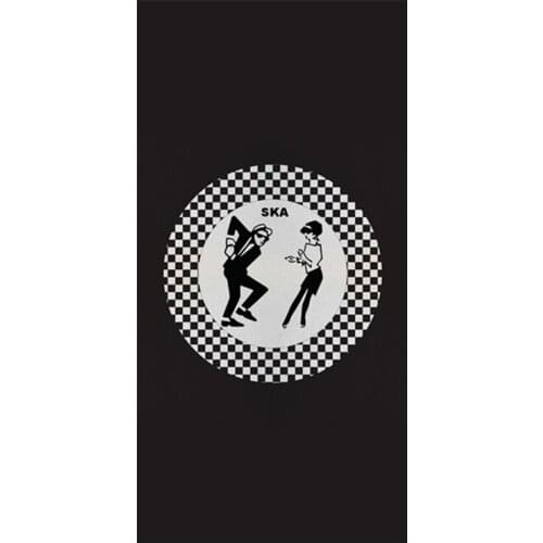 Black Ska Design Tea Towel Microfibre Dancing People Ska Beach Travel Towels Adult Face Hand Sport Towel Party Gift 35X75 70X140
