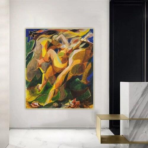 Citon Andre Masson《Lenlvement》Art Canvas Oil Painting Artwork Poster Decorative Print Picture Wall Decor Home Decoration