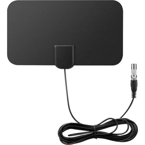 Kebidumei 4K 25DB High Gain HD TV DTV Box Digital TV Design Miles Active Booster EU Indoor Aerial 50 HD Flat Antenna Plug