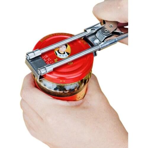 Can Opener Creative Adjustable Stainless Steel Kitchen Tools Manual Jar Bottle Opener Multifunction Accessories Home Gadgets