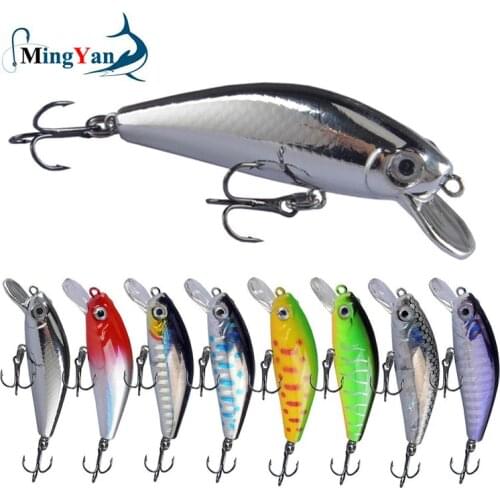 1Pcs Mini Wobbler Jerkbait 5.5cm/6.5g Laser Hard Bait Minnow Crank Fishing Lures Hook Bass Fresh Saltwater Tackle Sinking