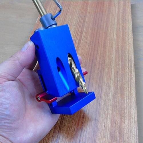 Multi-functional Woodworking Oblique Hole Jig Kit Practical Classic Durable Wood Drill Guide Joinery Step Drill Bit