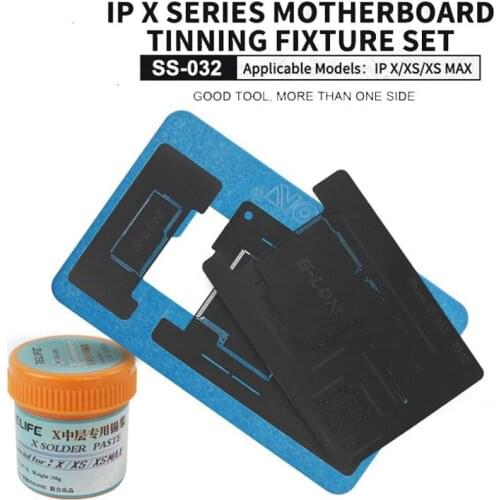 SS-032 Reballing Platform Motherboard Middle Layer Fixture Holder for iPhone X XS XSMAX With Stencil