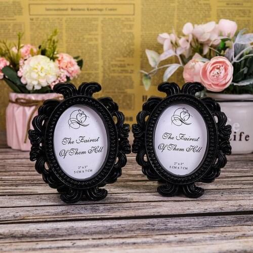 6.3x4.5cm Picture Frame Baroque Antique Style Photo Frame Vintage Resin Painting Frame for Bedroom Tabletop Wall Decoration
