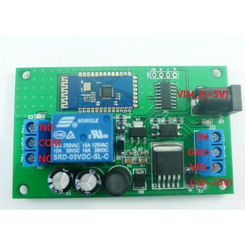 CE034_M DC 5V 6V 9V 12V 15V 24V Bluetooth Relay Module Android APP Mobile Phone Remote control