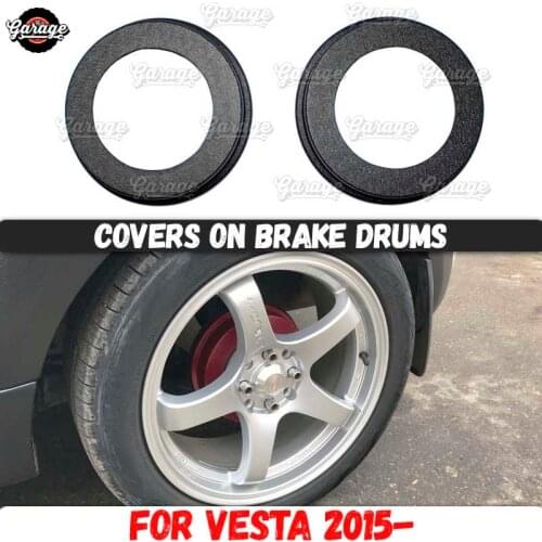 Guard covers for Lada Vesta 2015- / X-Ray 2015- on brake drums ABS plastic accessories function protective car styling tuning