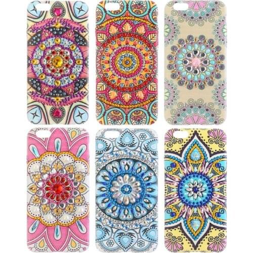 DIY Phone Protective Cover Rhinestone Canvas Resin Sequins Shining Special Shaped Diamond Painting PVC for iPhone 6/6s