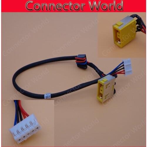 1pcs Laptop DC power jack connector flex cable harness For LENOVO IDEAPAD G400 G490 G500 G505 g505S DC30100OY00T074 DC30100NH00