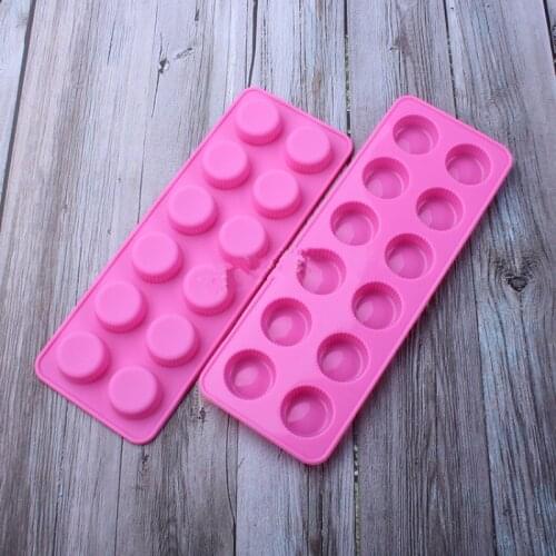 12 Cavity Round Silicone Chocolate Baking Mold Sugar Candy Mould Cake Bakeware Decorating Moulds DIY Resin Craft Supplies