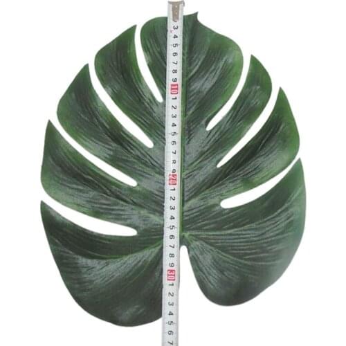 12PCS Simulation Turtle Back Leaf Artificial Plant Silk Cloth Tape False Leaf Home Decoration Craft