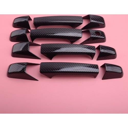 12Pcs Door Handle Cover Trim Fit for Chevrolet Tahoe Suburban Avalanche Silverado GMC Yukon Sierra 2007 2008 2009 2010-2012 2013