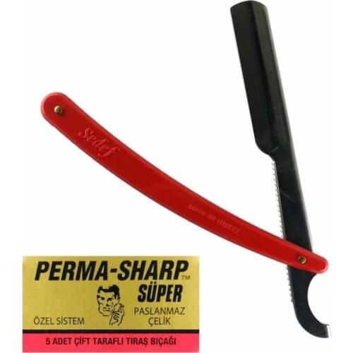 2x Barber Razor And 5 Pcs Spare Blade