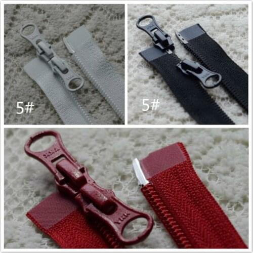 2pcs/lot 5# 8# 40-100cm Ykk Zipper Jacket Black Coil Nylon Double Open End 2-way Sleeping Bag Coat Sewing Accessories