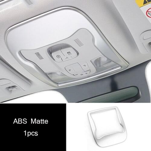 2015 2016 2017 Accessories Auto Interior Front Reading Lampshade Cover Trim Car Sticker Styling ABS Chrome for Jeep Renegade