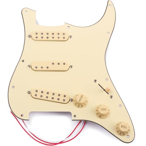 3-ply Loaded Prewired Pickguard - Pearl White