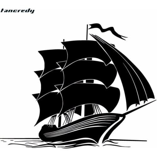 3D Car Styling Stickers Retro Marine Transport Ship Car Stickers and Decals funny 17.7*14.3cm Car Body Window Stickers 0307