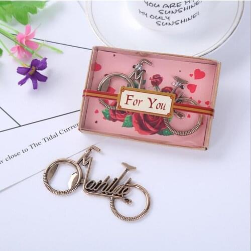 80Pcs Cute Fashionable Bike Bicycle Metal Beer Bottle Opener Creative Gift Home Party Beer Opener Tool