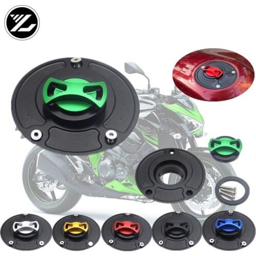 CNC Aluminum Motorcycles Fuel Tank Cover Gas Cap Key for kawasaki ZX10R 2006-2013 ZX6R 2007-2013 ZX14 2006-2013 Z750 2007-2013