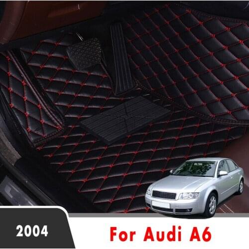 Car Floor Mats For Audi A6 2004 Artificial Leather Car Carpet Custom Styling Automobiles Foot Pads Car Interior Accessories