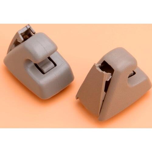 Beige/Gray 95994975 Sun Visor Support Retainer Fastener Clip Hook Bracket Hanger w/ Trap Door fit for GM