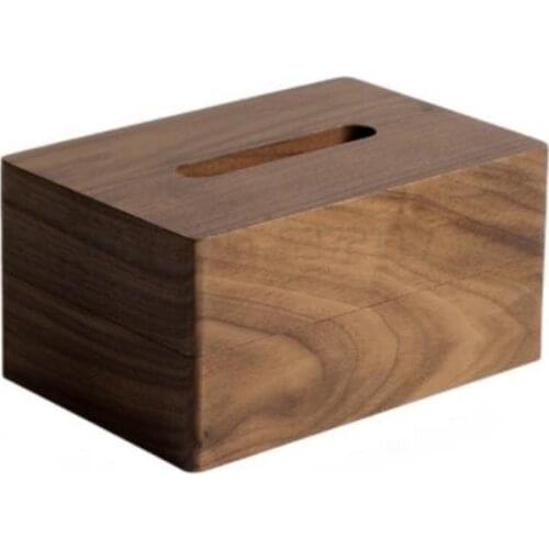 Tissue box Chinese living room creative high-grade light luxury paper box solid wood dining table paper box