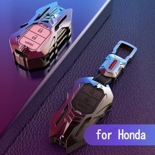Zinc Alloy Car Key Cover Shell for Honda CRV Pilot Accord Civic Fit Freed for Honda Accord Accessories Key Chains Keychain