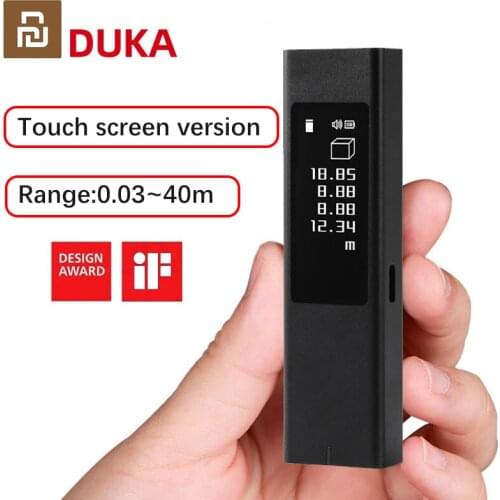 Youpin Duke Laser Distance Meter 40M Rangerfinder OLED Touch Digital Laser Tape Measure Ruler Test Tool Acreage Volume