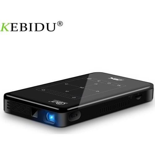 DLP 2021 Full HD Projector Android 9.0 LPDDR4 2GB 16GB Mini Portable 4K Wifi Projector Bluetooth Battery Video Beamer PK C6