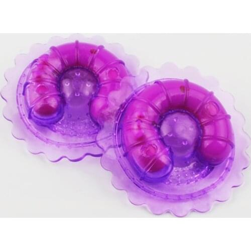 Double Nipples Vibrating Breast Massager for Women with Beautiful Breasts and Sexy Adult Products Nipple Sucker Latex Torture