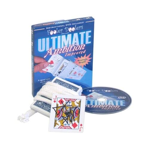 Ultimate Ambition Improved (DVD+Gimmick) - Card Magic Tricks,party magic,stage/close up,comedy,Accessories