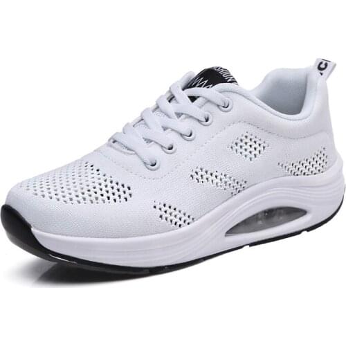 Summer sneakers women casual shoes woman mesh comfortable breathable trainers shoes female red black white non-slip