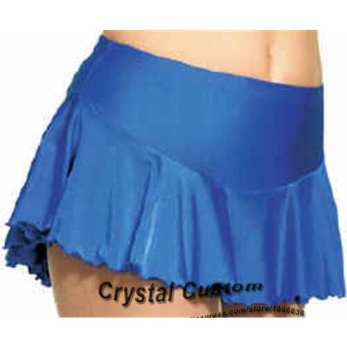 Hot Sales Custom Blue Figure Skating Skirt For Girls Elegant New Brand Vogue Ice Skating Dresses For Competition DQ2896