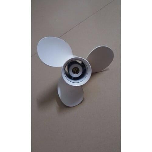 Boat Engine Aluminum Propeller 9 1/4x11-J for Yamaha 9.9HP 15HP Outboard Motor 9 1/4 x 11 - J , Fit Hidea Parsun 15hp Outboard
