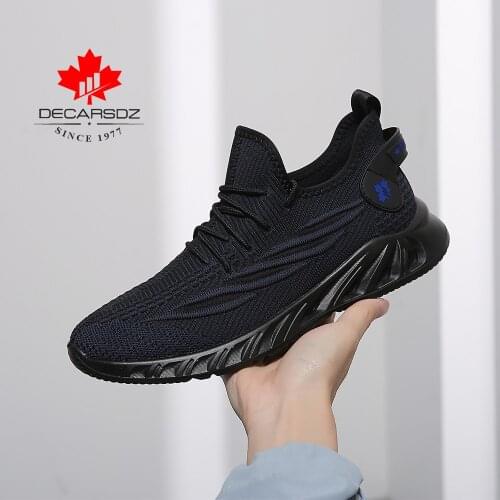 DECARSDZ Men Shoes 2021 Comfy Design Mesh Breathable Sneakers Men Summer Brand Fashion Running Sports Shoes Men Casual Shoes Man
