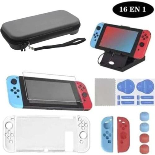 Storage Box Ns Game Console Accessory Set Package Two Corner Set Storage Package Crystal Case For Switch 4 Types Shell Cover