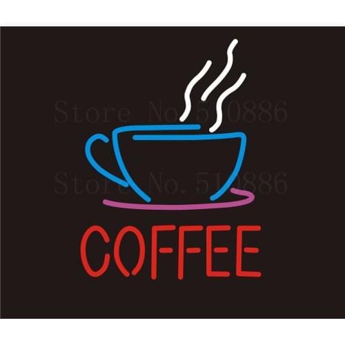 NEON Sign Cuban Real GLASS Tube Cat feces coffee Drink Cafe Bar PUB Restaurant Signboard Display Store Shop Light Custom 17*14"
