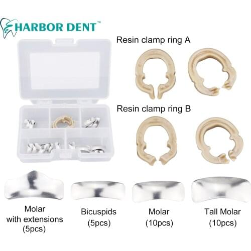 NEW Dental Sectional Matrix Contoured System Metal Matrices Matrix Band Resin Clamping Seperating Ring Autoclavable