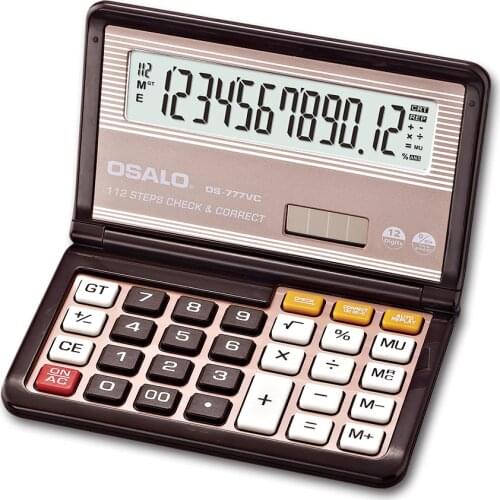 NEW 777 Flip Scientifice Caculator Folding Desktop Battery & Solar Calculator for School Convenient to carry caculators