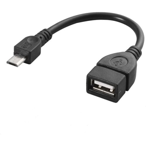 USB Female to Micro USB 5 Pin Male Adapter Host OTG Data Loader Charger Charging Cable USB OTG for Samsung