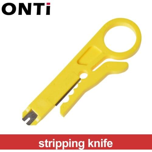 ONTi Mini Portable Wire Stripper Cutter Impact Punch Down Tool 110 Blade for Network Wire Cable