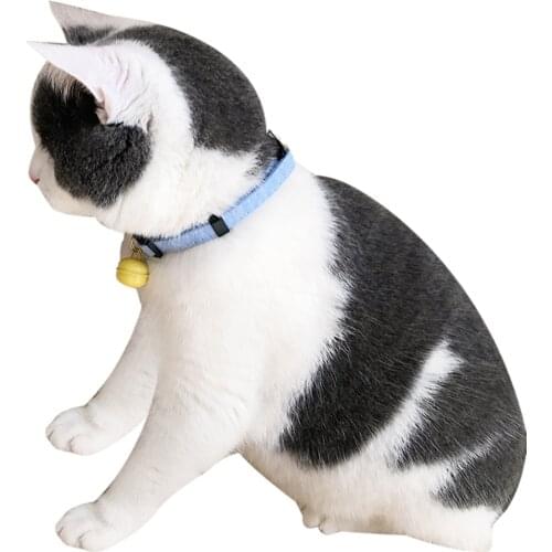 Adjustable Dog Collars Pet Collars With Bells Charm Necklace Collar For Little Dogs Cat Collars Pet Supplies