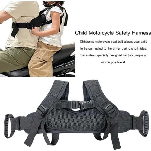 Child Motorcycle Safety Harness Seat Belt Electric Vehicle Safety Strap Non-Slip For Kids Fixed Safety Harness Backseat Security
