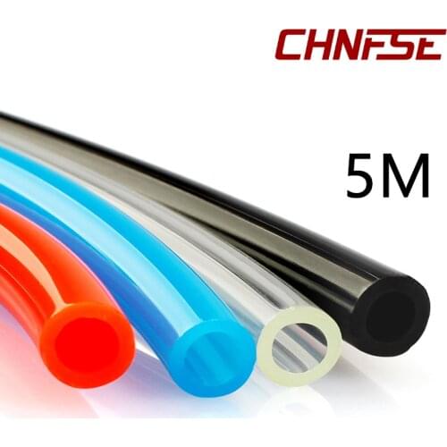 5 Meter 4mm 6mm 8mm 10mm 12mm 14mm 16mm Hose Pipe Air Tube Gas Pneumatic Tubing PU Plastic OD 8x5mm 12x8 10x6.5 6x4 4x2.5