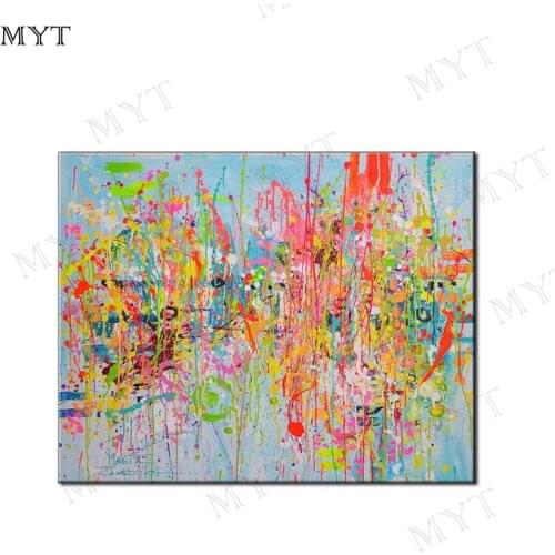 MYT Handmade Modern Abstract 100% Hand Made Oil Paintings for Living Room Wall Decoration Landscape Abstract Paintings on Canvas