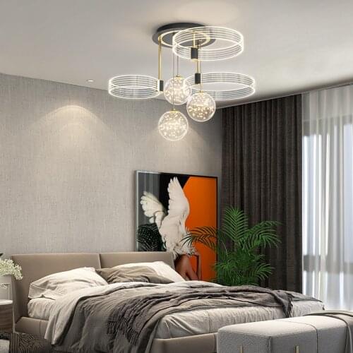 Modern Pendant Lights Creative Acrylic Light Strips Deco Bedroom Lighting Led Haning Lamp For Living room Dining room Kitchen