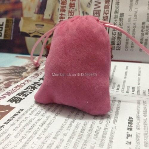 SPECIAL SALE(50pcs/lot)7*9cm pink velvet jewelry bag for gift accessories cosmetic necklace bracelet bags\pouch free shipping