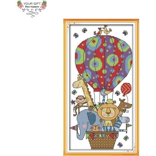 Your Gift C222(2) 14CT 11CT Counted and Stamped Home Decor Air Travel Needlework Needlepoint Embroidery DIY Cross Stitch kits