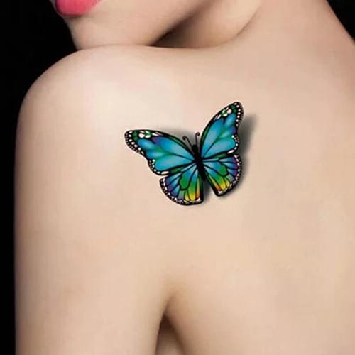 3D Multicolor Butterfly Pattern Waterproof Temporary Removable Tattoo Art Sticker New Arrival