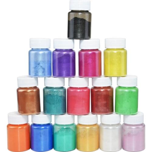 15g/Pcs Edible Glitter Gold Powder Gold Silver Pearl Powder Cake Decoration Powder Mousse Cake Macaron Chocolate Food Color Dust