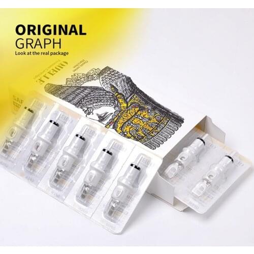 20pcs/box Boutique Disposable Tattoo Needle Eyebrow Needle Tattoo Equipment Revolution Cartridge Curved Round Liner